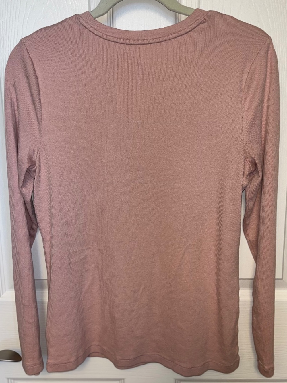 A New Day LOT of 2 Women’s Stretchy Tees Pink & Brownish Burgundy - Picture 6 of 7